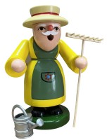 Gärtner Räuchermännchen – Handbemalt aus Holz | 16 cm | Tradition aus dem Erzgebirge