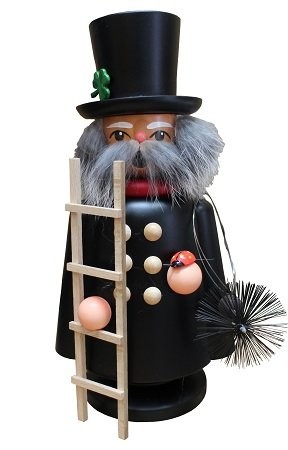 Smoking man chimney sweep 24cm