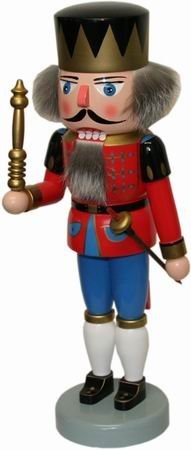 Erzgebirge nutcracker king red 32cm