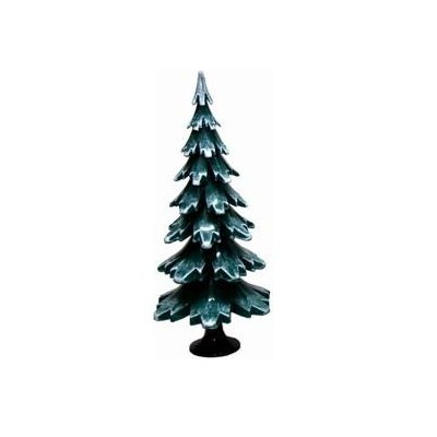 Tannenbaum grün weiss aus Holz 33cm