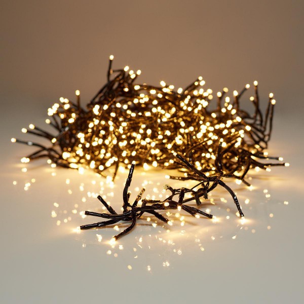 Outdoor Christmas LED CLUSTER LIGHT CHAIN 576 LED warm white 4.2 m with app Bluetooth