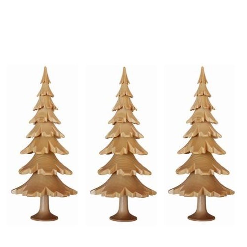 Christmas tree made of wood 6.5cm (3 pieces)